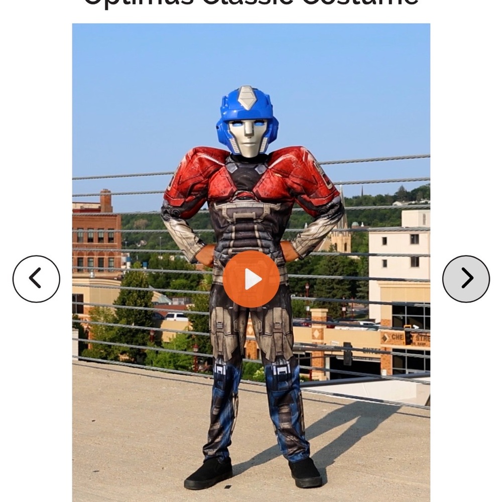 Kids Robot Costume - Red and Blue - Picture 4 of 9